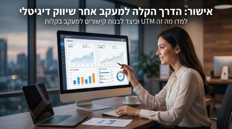 מה זה UTM ואיך לבנות קישורים למעקב בצורה פשוטה ויעילה